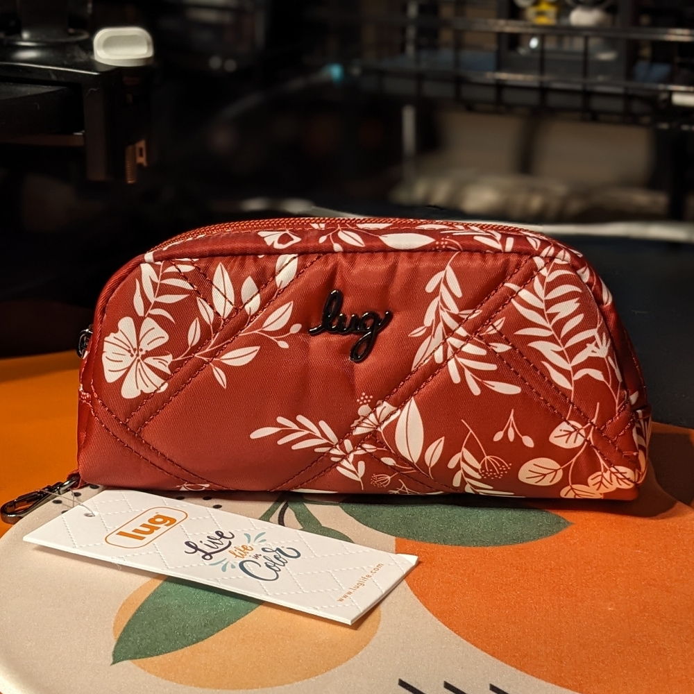 Lug Bobsled XL Eyeglass Case - Flourish Red, NWT